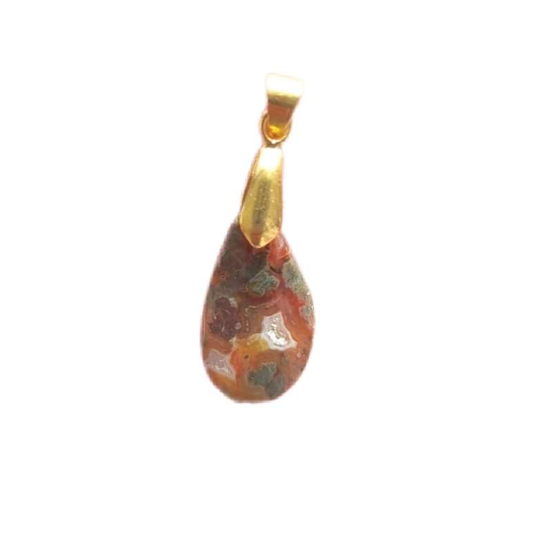 آویز گردنبند زنانه مدل عقیق شجر طرح اشک K703192
