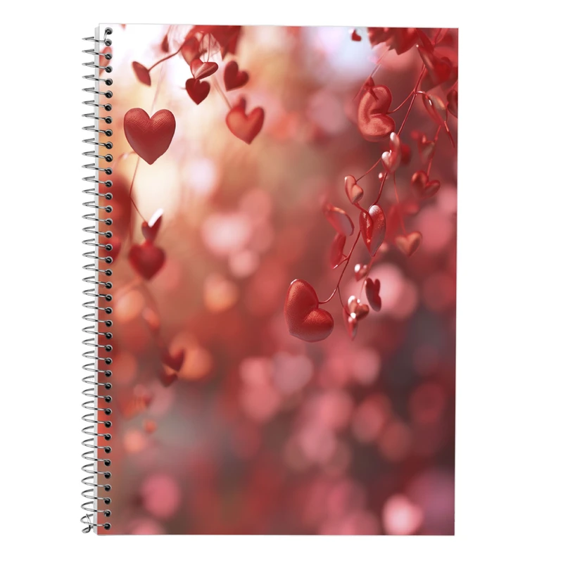 دفتر زبان 50 برگ مدوپد مدل دو خط طرح عاشقانه love کد DF14230