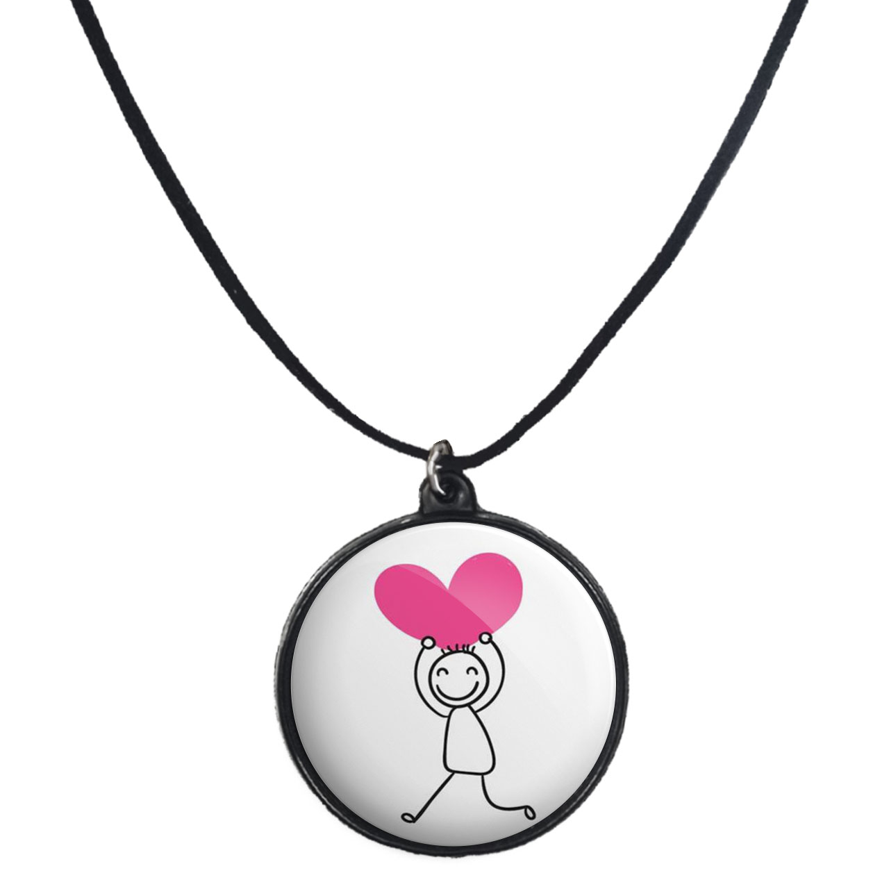 گردنبند پرمانه طرح عاشقانه کد pmb.1154 مدل دو طرفه