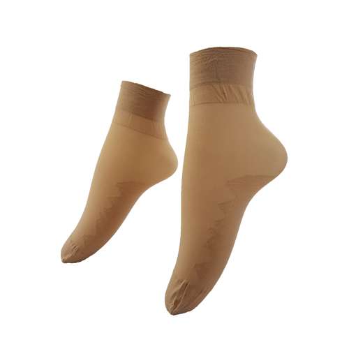 جوراب زنانه مهرداد مدل پارازین کد 40 رنگ کرم بسته 2 عددی