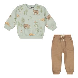 ست سویشرت آستین بلند و شلوار نوزادی ایندیگو مدل راکی کد 242171