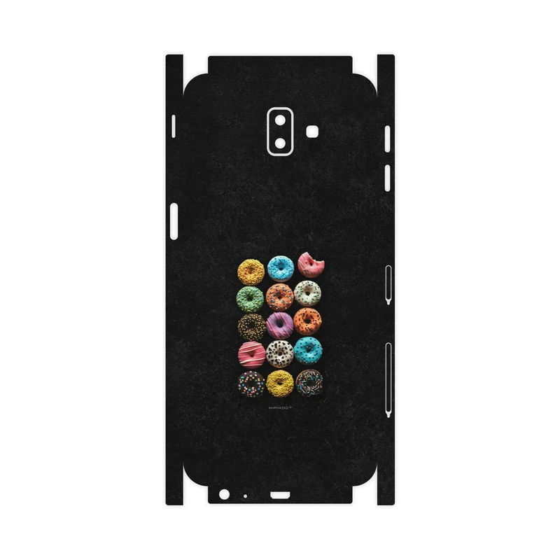 برچسب پوششی ماهوت مدل Doughnut-FullSkin مناسب برای گوشی موبایل سامسونگ Galaxy J6 Plus