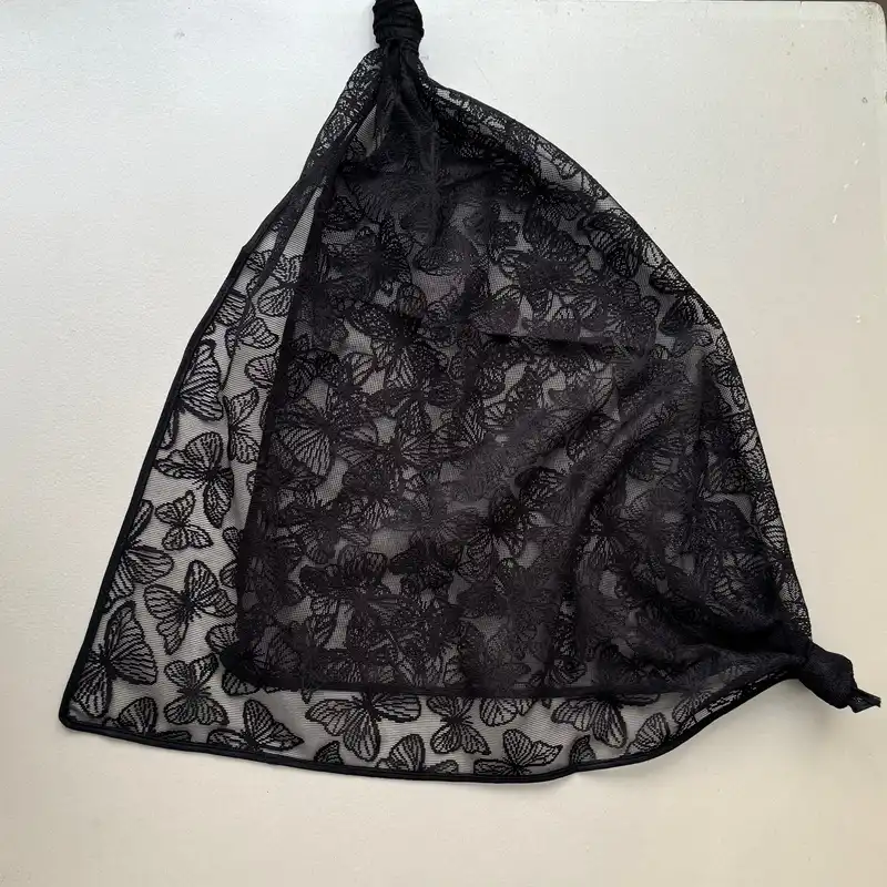 روسری زنانه مدل توری پروانه ای قواره 70