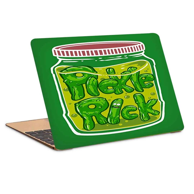 استیکر لپ تاپ طرح pickle rick 5کد c-755مناسب برای لپ تاپ 15.6 اینچ