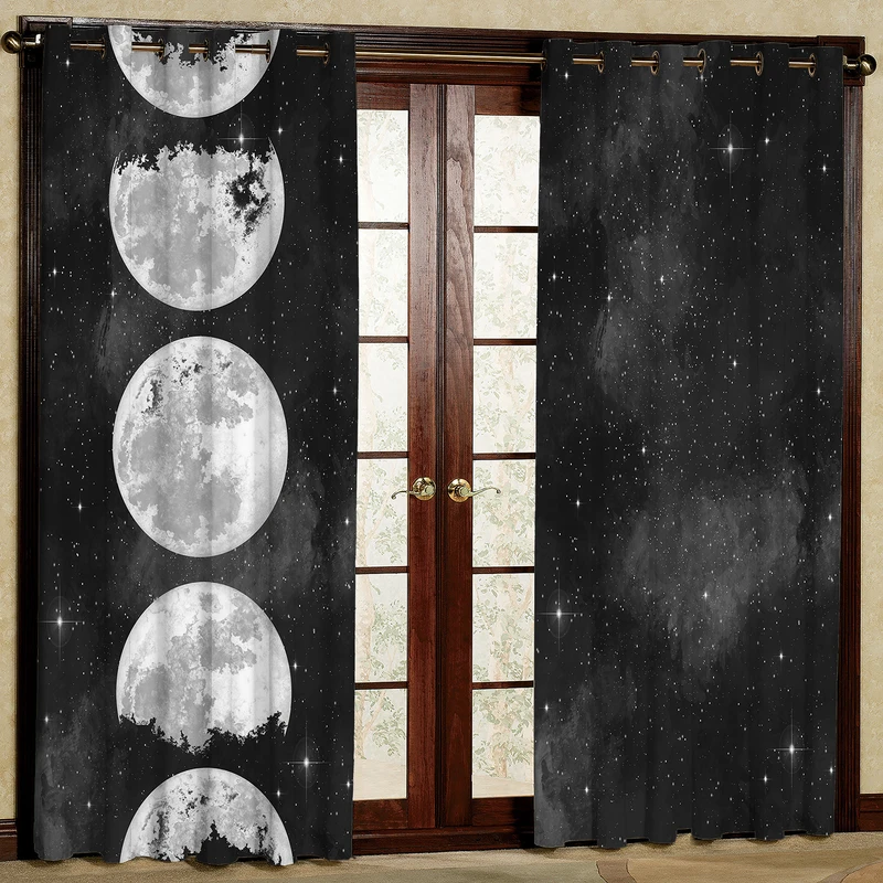 پرده مدل ماه و ستاره هازان پانچی کد 1973a سایز 140x200 سانتی متر