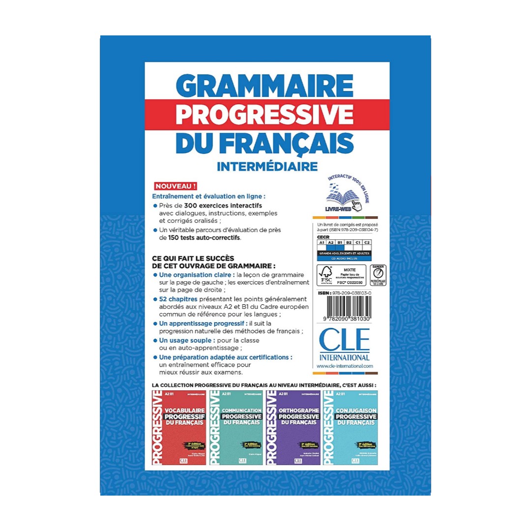 قیمت و خرید کتاب Grammaire Progressive Du Francais A2 B1 ...