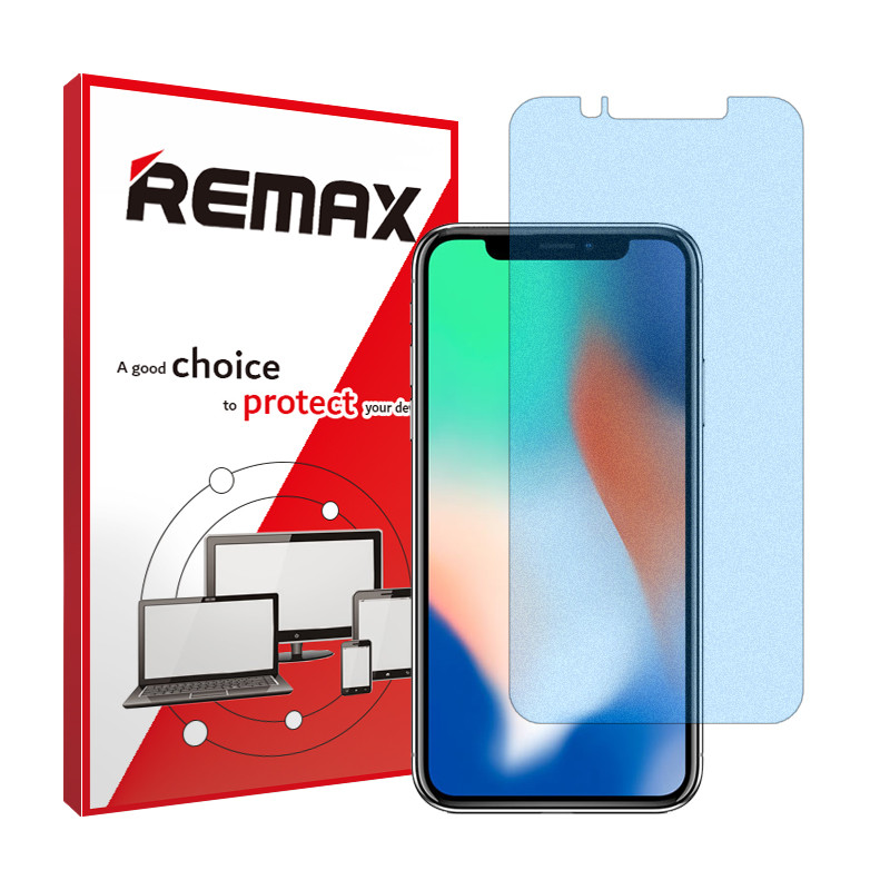 محافظ صفحه نمایش مات آنتی بلو ریمکس مدل HyMBLU مناسب برای گوشی موبایل اپل iPhone X