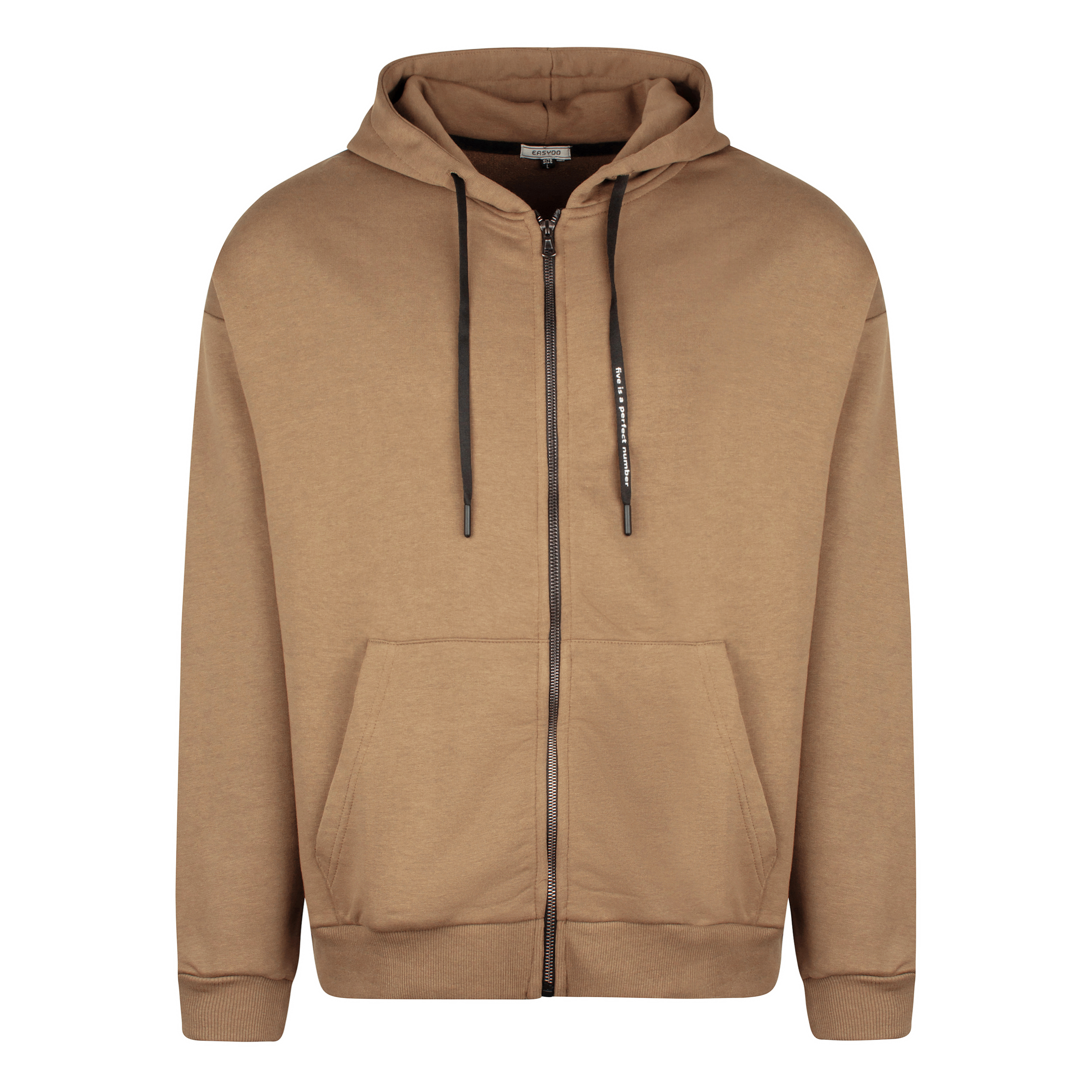 سویشرت مردانه ایزی دو مدل 8179 رنگ نسکافه ای