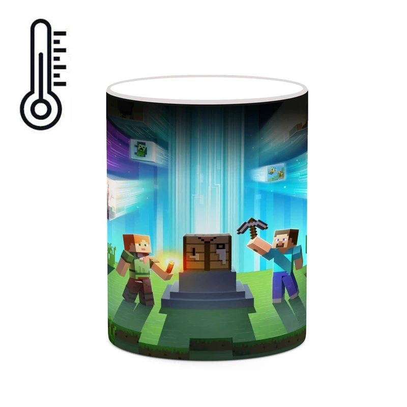ماگ حرارتی کاکتی طرح ماینکرافت minecraft مدل mgh41413