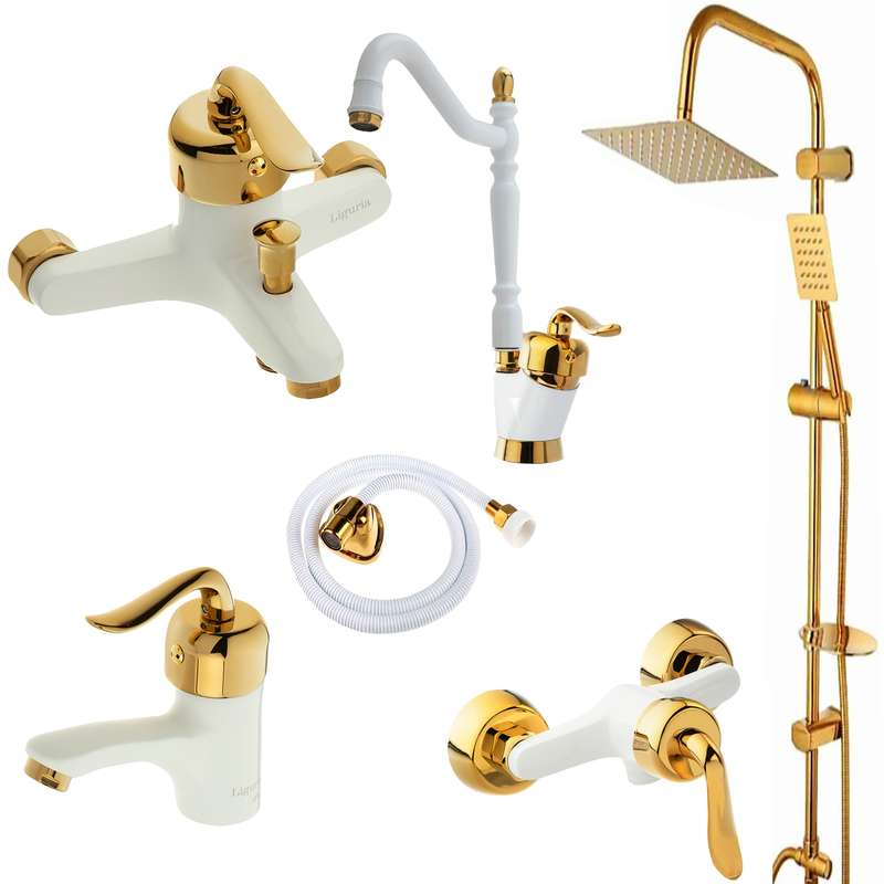 ست شیرآلات لیگوریا مدل 1306 مجموعه 6 عددی