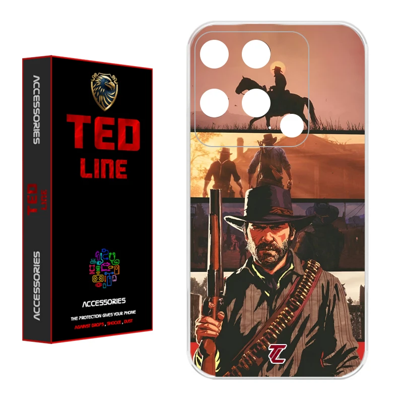 کاور تدلاین طرح رد دد ریدمپشن کد 1201 مناسب برای گوشی موبایل شیائومی Redmi 10C / Poco C40