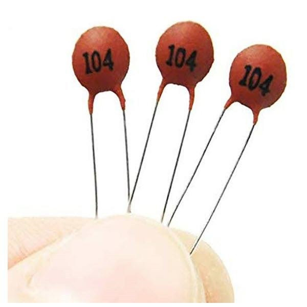 خازن عدسی 100 نانو فاراد کد 104 بسته 5 عددی خازن عدسی 100 نانو فاراد کد 104 بسته 5 عددی