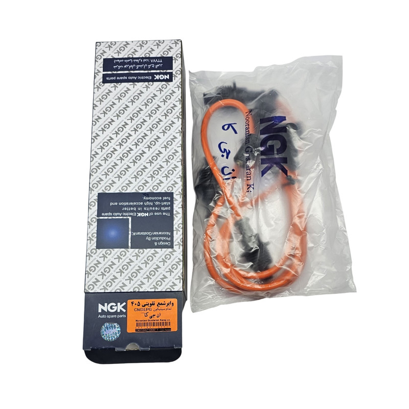 وایرشمع تقویتی خودرو ان جی کی کد NGK200S مناسب برای سمند و پژو پارس بسته 4 عددی