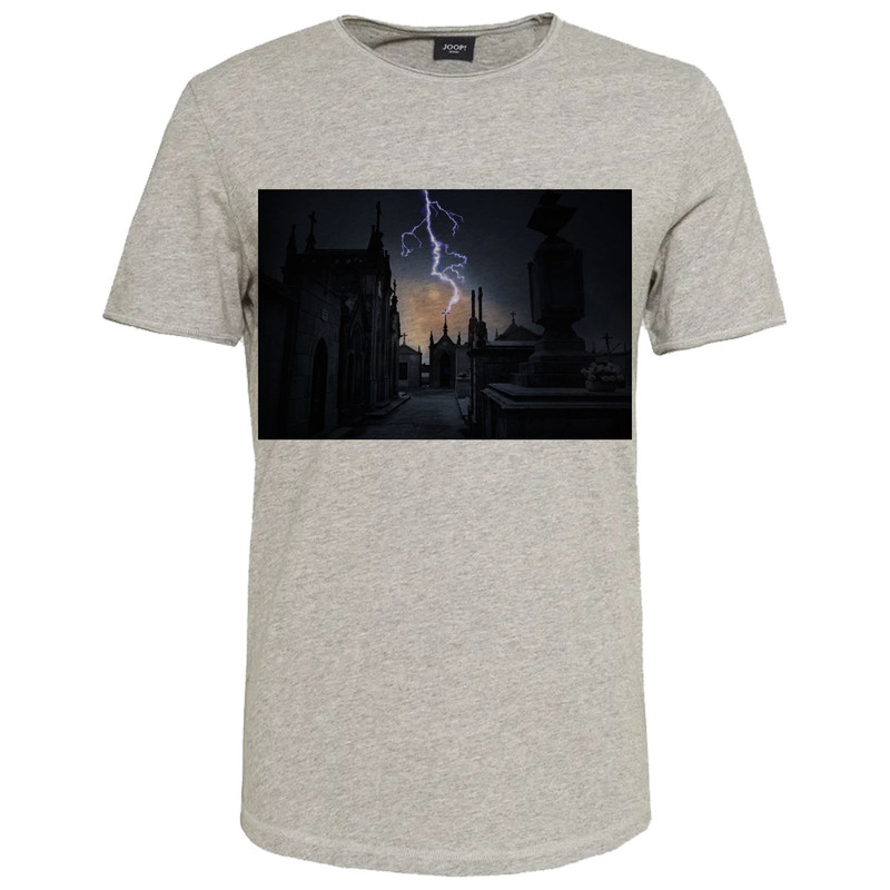 تیشرت آستین کوتاه مردانه مدل M205 رنگ طوسی