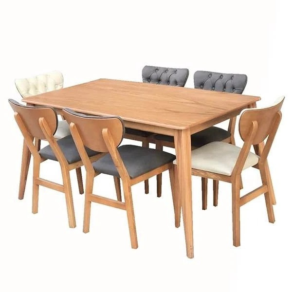 میز و صندلی ناهارخوری 6 نفره مدل newlale06