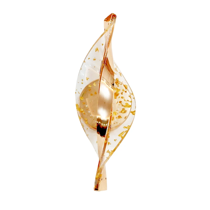 چراغ دیواری مدل اسپایرال طرح گلد کد 2008