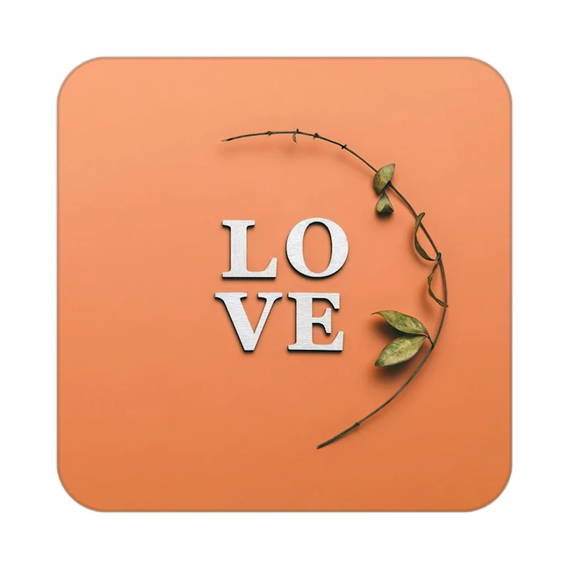 زیر لیوانی کاکتی طرح عاشقانه مدل mp36994