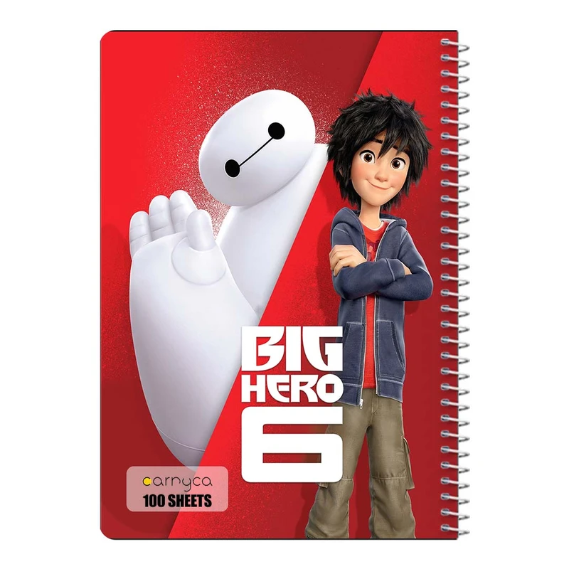 دفتر مشق 100 برگ سیمی کارنیکا طرح قهرمان بزرگ ۶ Big Hero 6 کد 23074