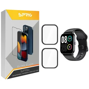 محافظ صفحه نمایش نانو اسپریگ مدل SPG مناسب برای ساعت هوشمند شیائومی QCY GTS بسته دو عددی