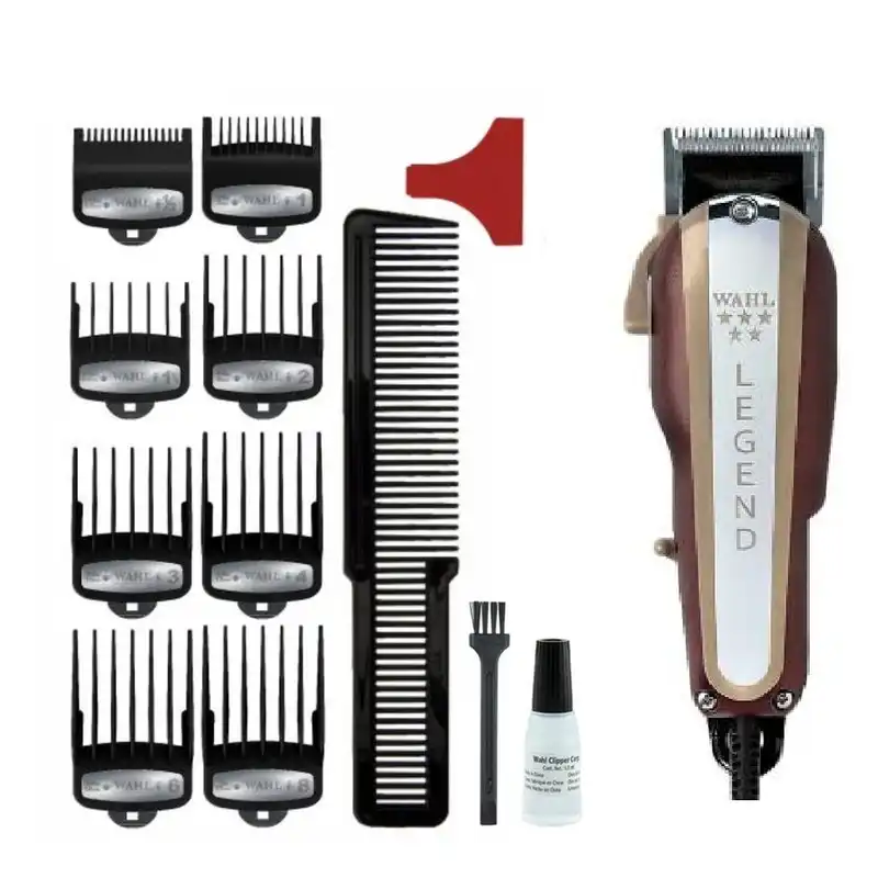 ماشین اصلاح موی سر و صورت وال پروفشنال مدل LEGEND به همراه شانه یدک وال مدل 01 بسته 10 عددی