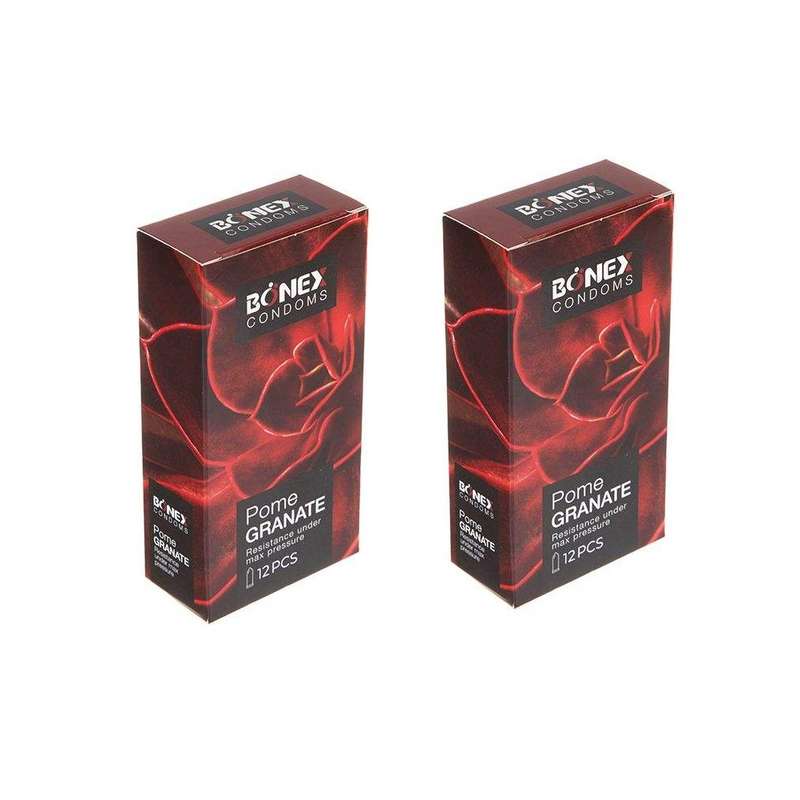 کاندوم بونکس مدل Pome Granate مجموعه 2 عددی