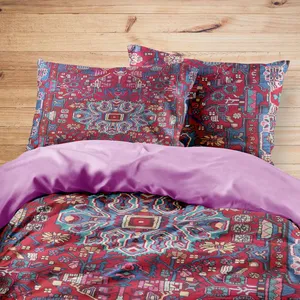 سرویس روتختی مدوپد طرح فرش نهاوند مدل C-Nahavand22 یک نفره 4 تکه