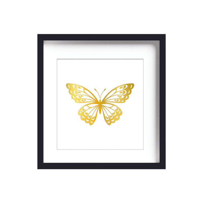 تابلو طلاکوب زرکات طرح پروانه مدل Butterfly