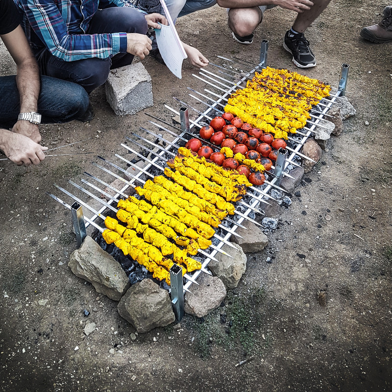 منقل سفری برزو دیزاین مدل تاشو کم‌حجم