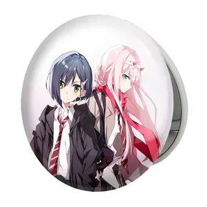 آینه جیبی خندالو طرح زیروتو و ایچیگو انیمه دارلینگ در فرنکس مدل تاشو کد 11990 