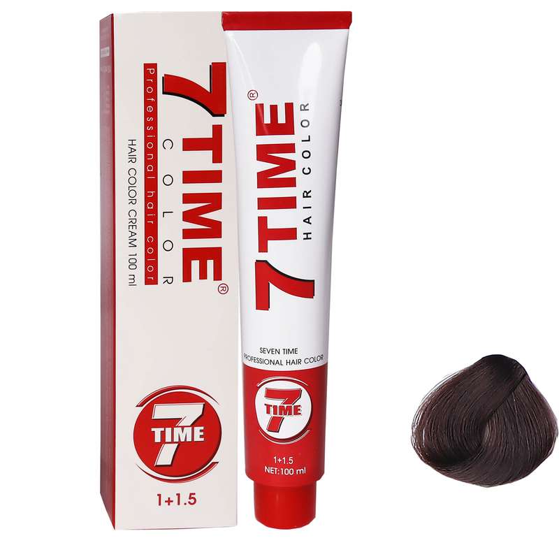 رنگ مو سون تایم شماره A.4 سری خاکستری حجم 100 میلی لیتر رنگ قهوه ای خاکستری روشن