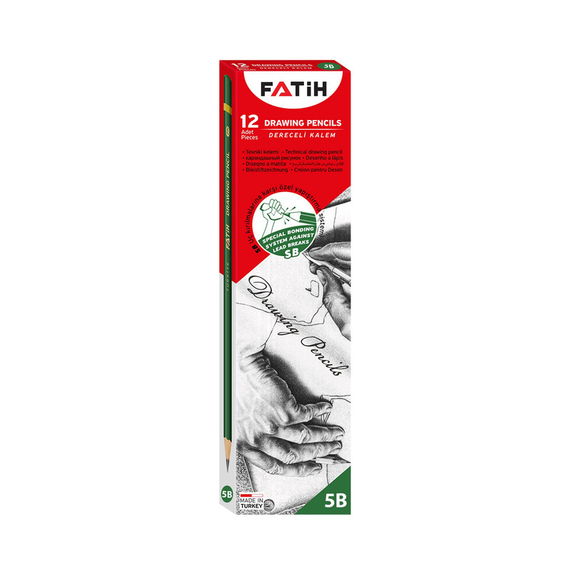 مداد طراحی فاتح مدل 5B بسته 3 عددی
