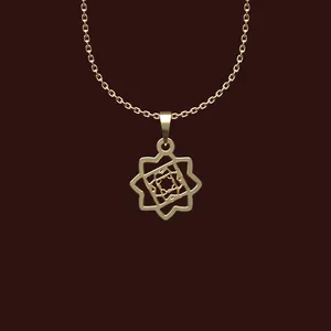 گردنبند طلا 18 عیار زنانه مدوپد مدل هندسی کد X2-1-1200