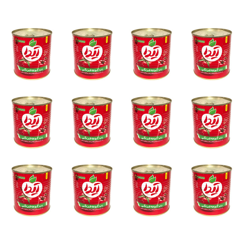 رب گوجه فرنگی آیدا -800 گرم بسته 12 عددی