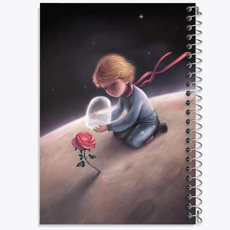 دفتر مشق 50 برگ خندالو مدل شازده کوچولو کد 25764