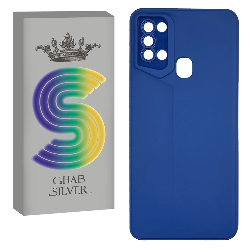 کاور قاب سیلور مدل لوزی مناسب برای گوشی موبایل سامسونگ Galaxy A21s