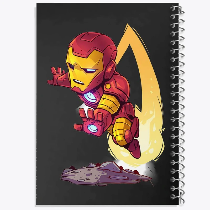 دفتر ژورنال نویسی 50 برگ خندالو مدل نقطه ای طرح اونجرز مارول Marvel کد 19388
