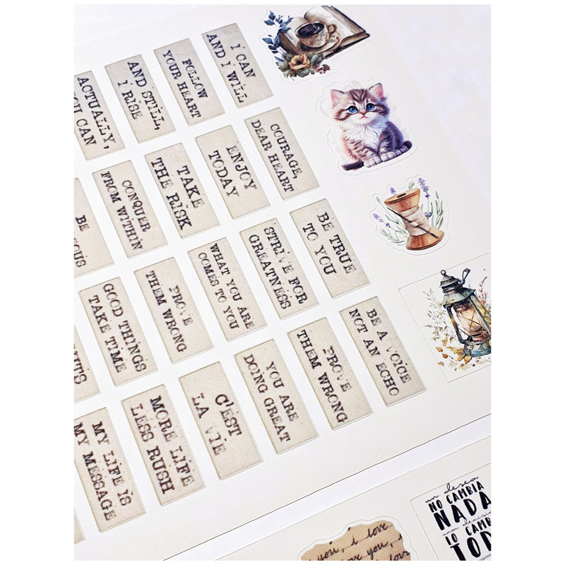 برچسب مدل Love Yourself طرح بولت ژورنال و اسکرپ بوک کد 48 بسته 2 عددی