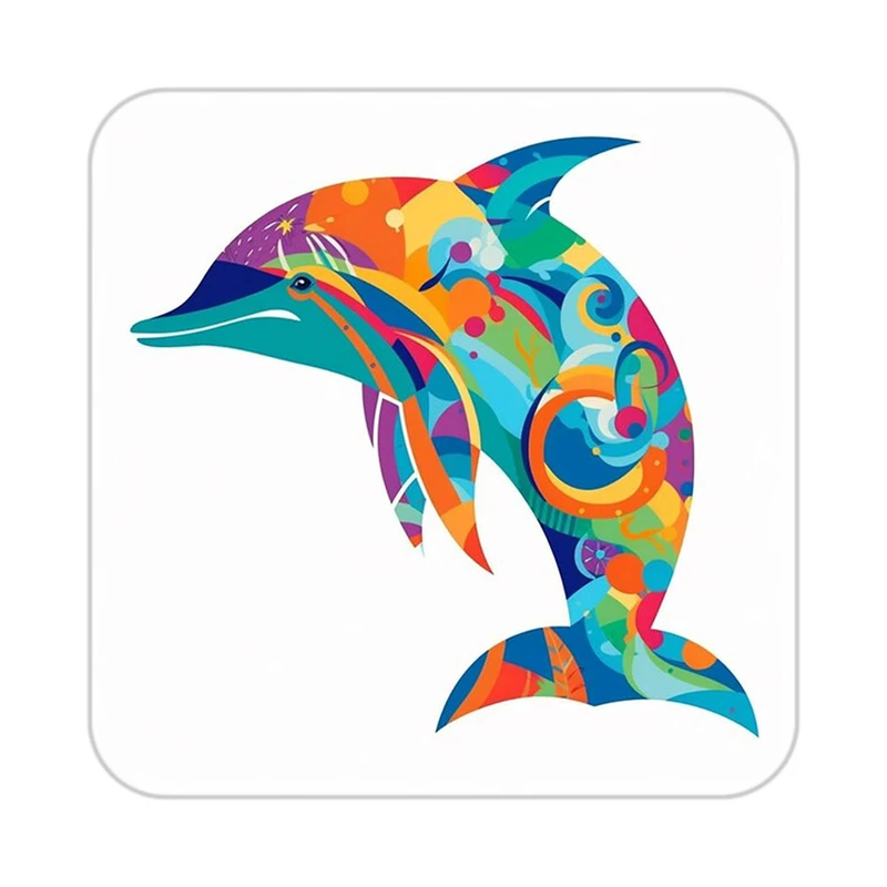 زیر لیوانی کاکتی طرح حیوانات رنگی مدل mp26147