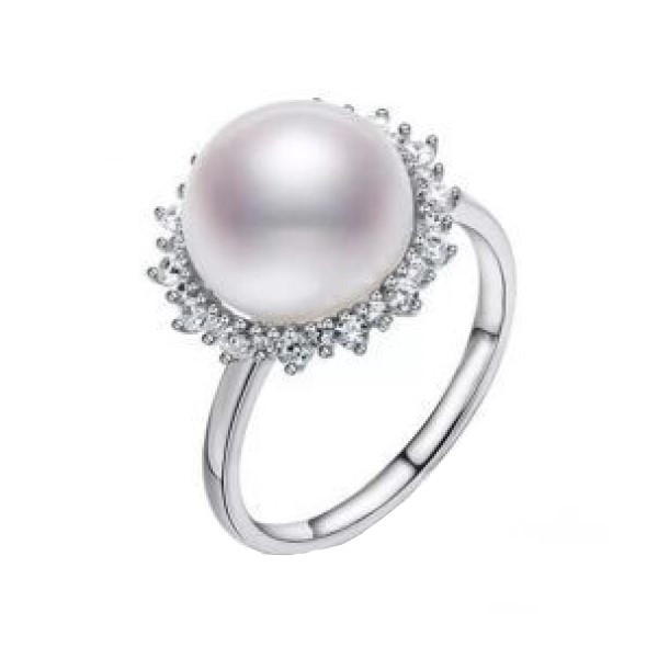 انگشتر نقره زنانه قیراط طرح مروارید کد GH4448 انگشتر نقره زنانه قیراط طرح مروارید کد GH4448