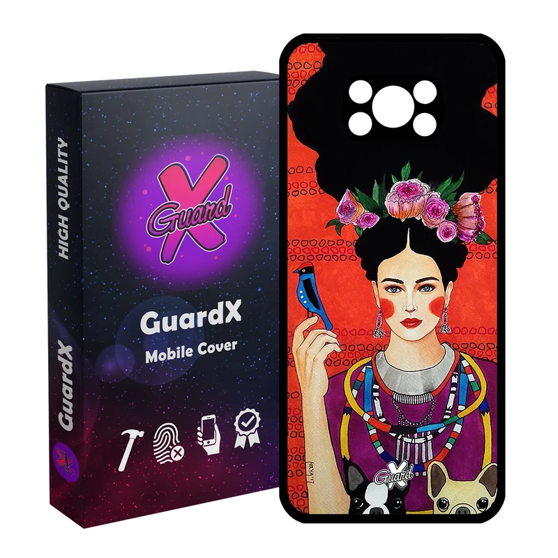 کاور گارد ایکس طرح دختر مدل Glass10150 مناسب برای گوشی موبایل شیائومی Poco X3 Pro