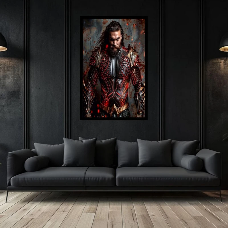 تابلو بکلیت طرح نقاشی و هنر دیجیتال آکوامن Aquaman مدل B-bu2816