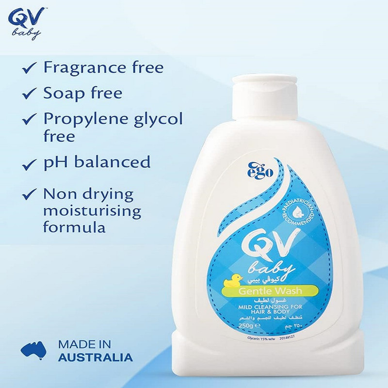 کرم شست‌ و شو کودک کیووی مدل Gentel Wash حجم 250 میلی لیتر
