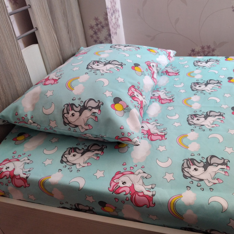 سرویس ملحفه روژان خواب مدل تک شاخ کد T 90 یک نفره ۲ تکه