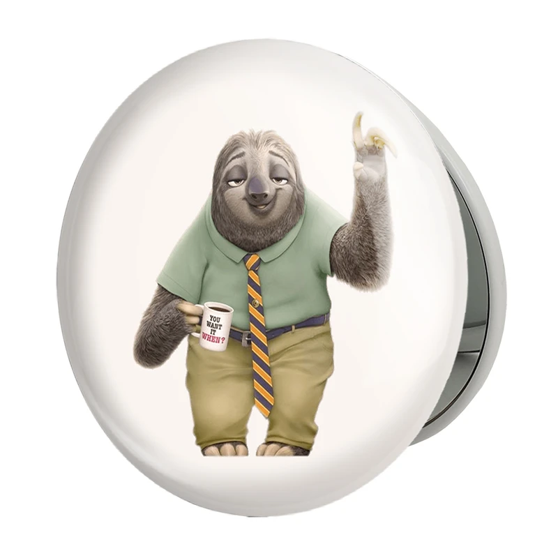 آینه جیبی خندالو طرح انیمیشن زوتوپیا  مدل تاشو کد 1017 