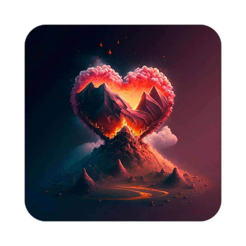 زیر لیوانی کاکتی مدل عاشقانه کد mp12265