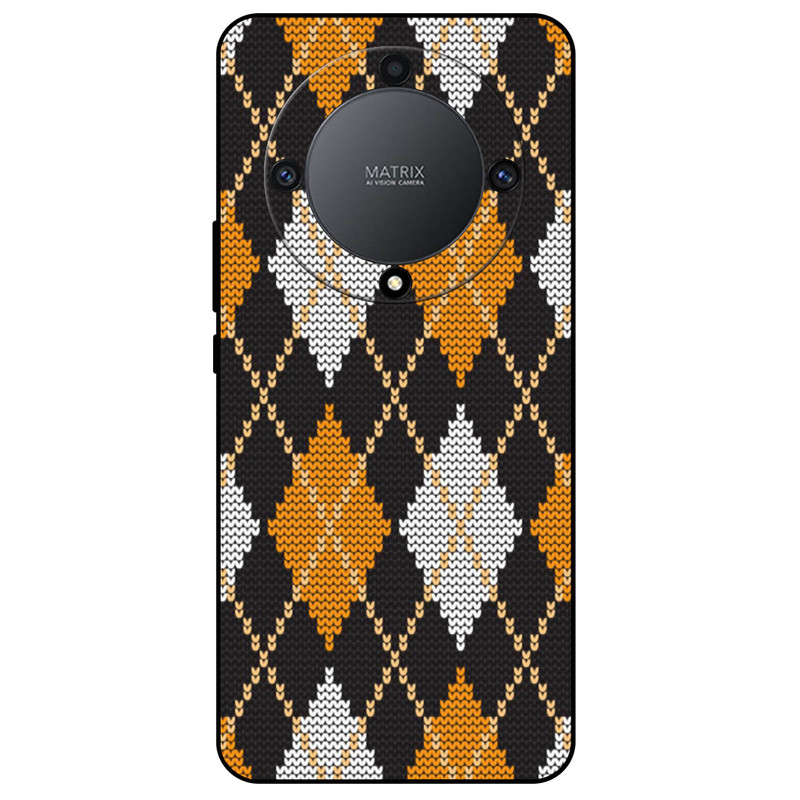 کاور مگافون طرح بافت مدل 8104 مناسب برای گوشی موبایل آنر Magic 5 Lite      