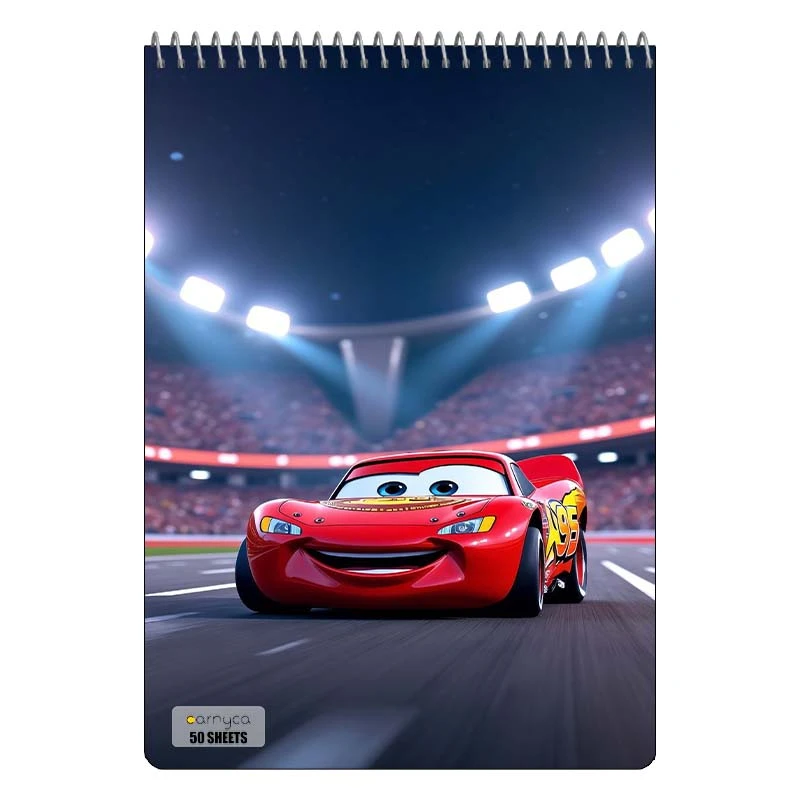 دفتر نقاشی 50 برگ کارنیکا طرح ماشین ها Cars کد 22912