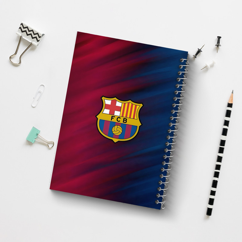 دفتر مشق 50 برگ خندالو طرح بارسلونا (Barcelona) کد F6905