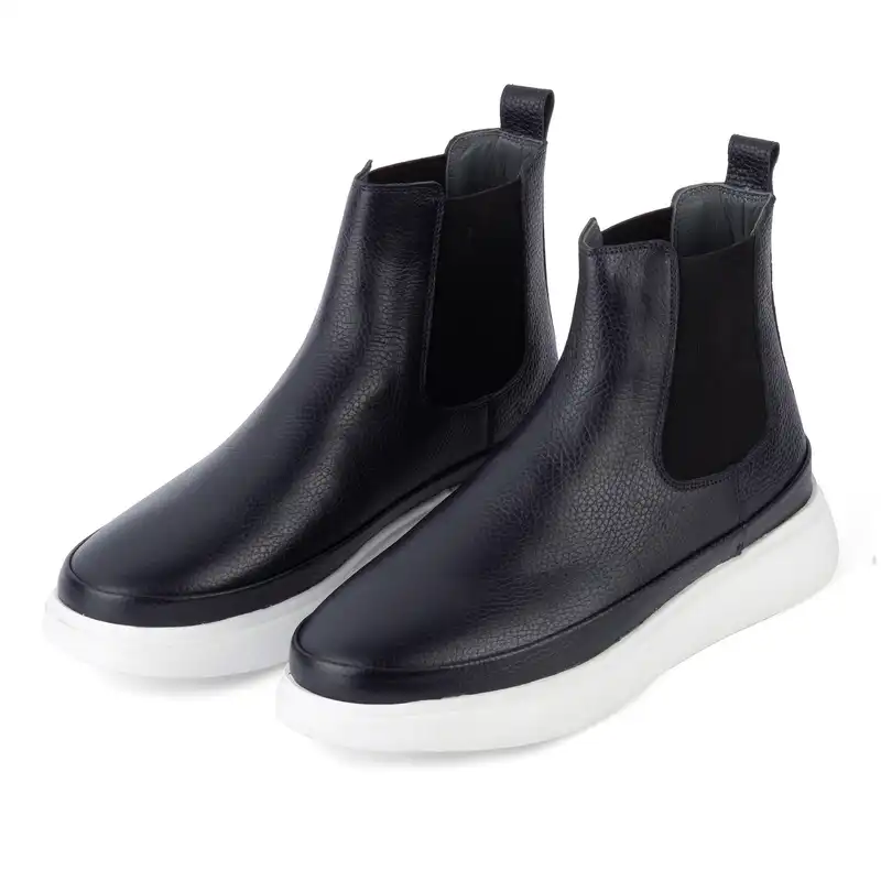 نیم بوت مردانه چرم آفتاب مدل E21