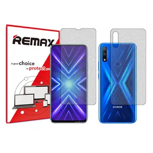 HyMTT Remix matte screen protector suitable for the Honor 9X mobile phone along with the back of the phone